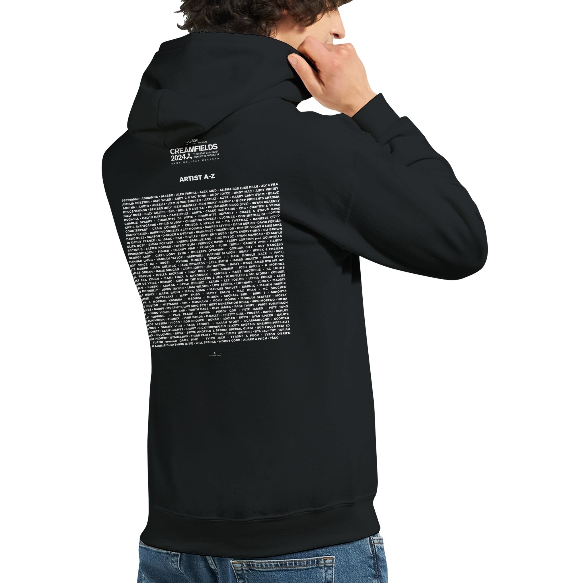 Creamfields 2024 Line Up Zip Black Hoodie