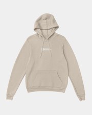 Creamfields 20 Years Sand Hoodie by Creamfields, made from a beige cotton-polyester blend, features a front pocket and drawstring hood, along with a small white logo and “Creamfields 20 Years” text on the chest. The heavy blend hoodie is shown laid flat on a white background.